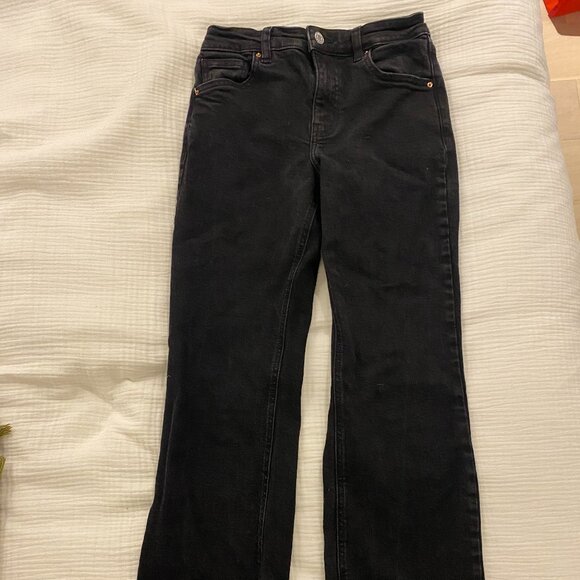 Mango Flared Black Jeans - Picture 1 of 4